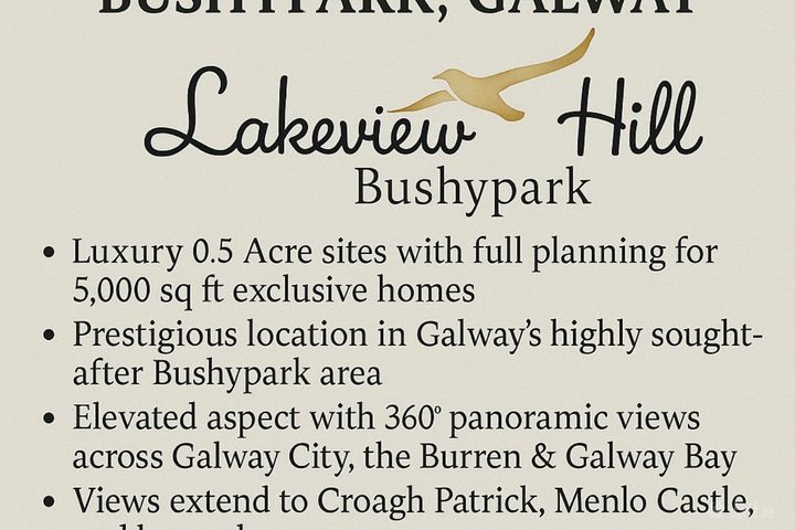 Sites At Lakeview Hill, Bushypark, Galway City