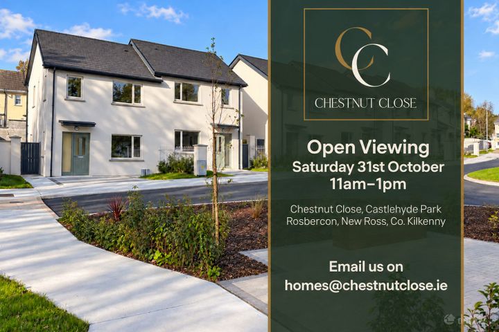 Chestnut Close, Castlehyde Park, Rosbercon, New Ross, Co. Kilkenny - adjacent to Y34 CR22, New Ross, Co. Kilkenny