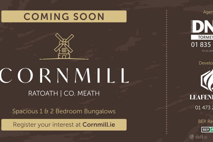 2 Bedroom Bungalows, Cornmill, Ratoath, Co. Meath
