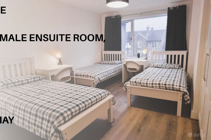 bed in female triple ensuite bedroom Phibsborough, Dublin 7, North Circular Road, Dublin 7