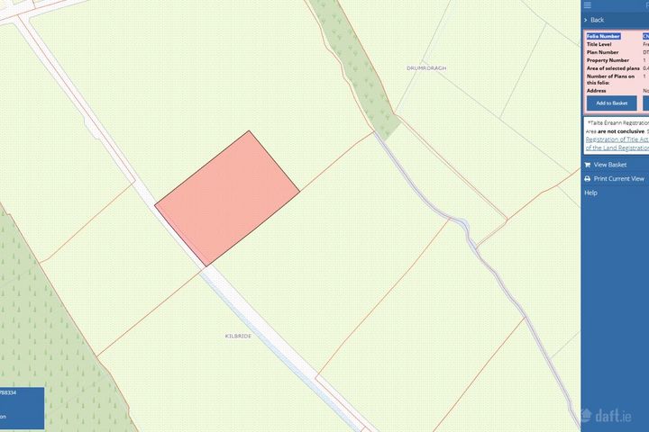 Circa 1.06 acres (Folio CN35305F), Kilbride, Mountnugent, Co. Cavan