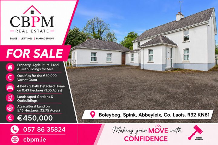 Boleybeg, Abbeyleix, Spink, Co. Laois, R32KN61