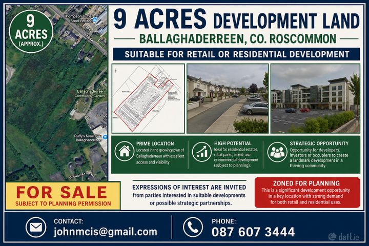 Charlestown Road, Ballaghaderreen, Ballagh, Co. Roscommon, F45V500