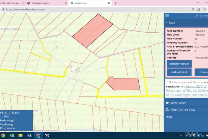 C. 6.72 Acres With C. 4 Acres Of Bogland, Foxborough, Ballinlough, Co. Roscommon, F45EY75