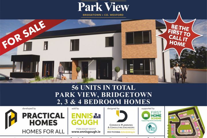 3 Bed Homes - Park View, Bridgetown, Wexford Town, Co. Wexford