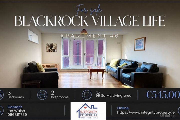Apartment 46, Les Buissonnets, Sweetman'S Avenue, Blackrock, Co. Dublin, A94HX32