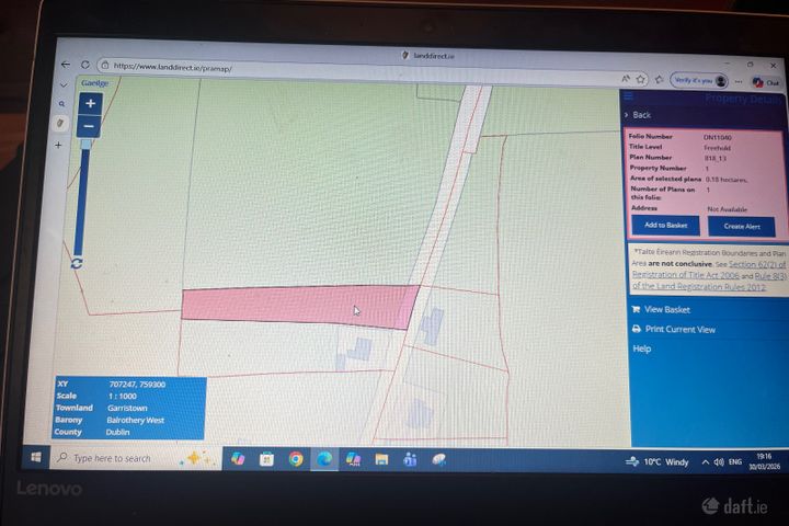 Site next door, Boghill, Garristown, Co. Dublin, A42K576