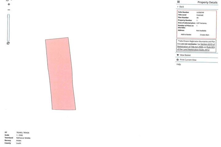 Rathescar Middle, Folio LH35674F, Ardee, Co. Louth