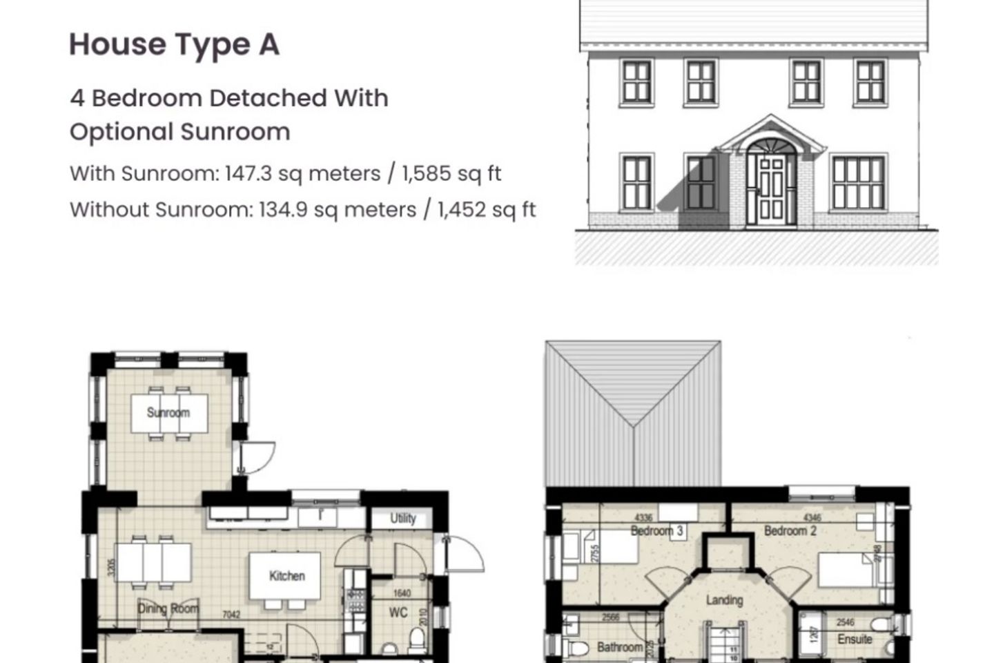 House Type A - 4 Bedroom Detached, Leargán, Kilmacthomas, Kilmacthomas, Co. Waterford