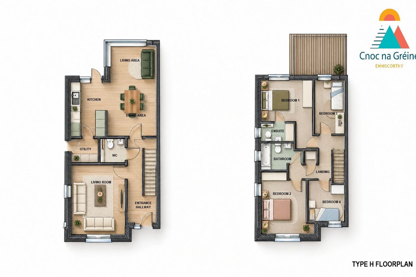 Unit Type H, Cnoc na Greine, Greenville Lane, Enniscorthy, Co. Wexford