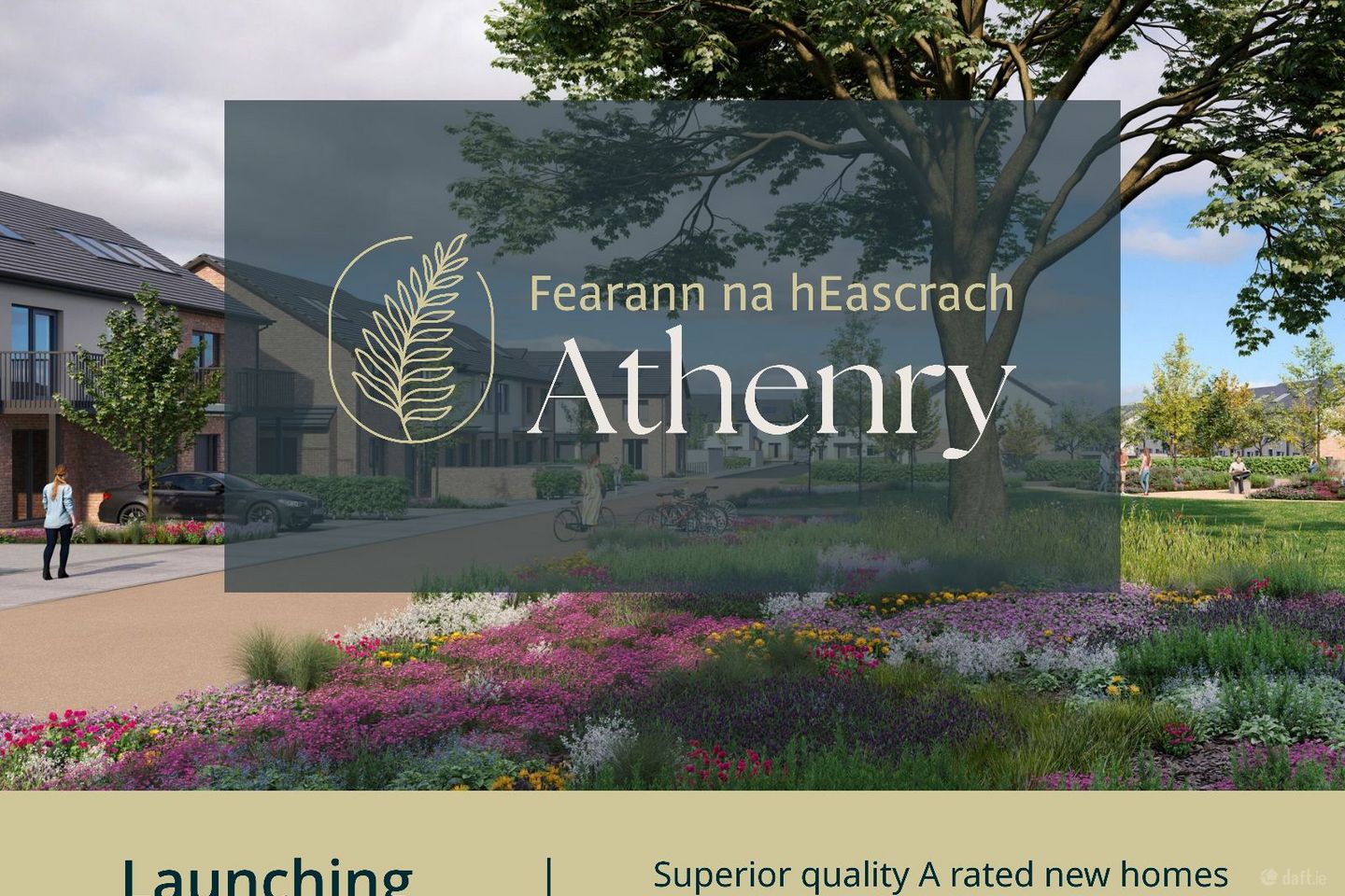 House Type C2 - 3 Bed End of Terrace, Fearann na hEascrach, Athenry, Co. Galway