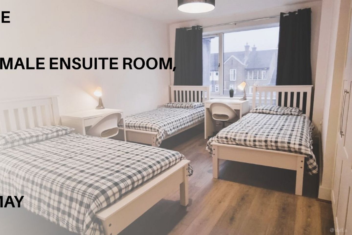 bed in female triple ensuite bedroom Phibsborough, Dublin 7, North Circular Road, Dublin 7