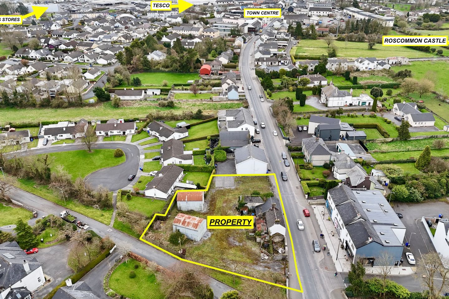 McCrann's Pub/Residence/Development Site at Castle Street, Roscommon, Co. Roscommon, Athlone Road, F42YW35