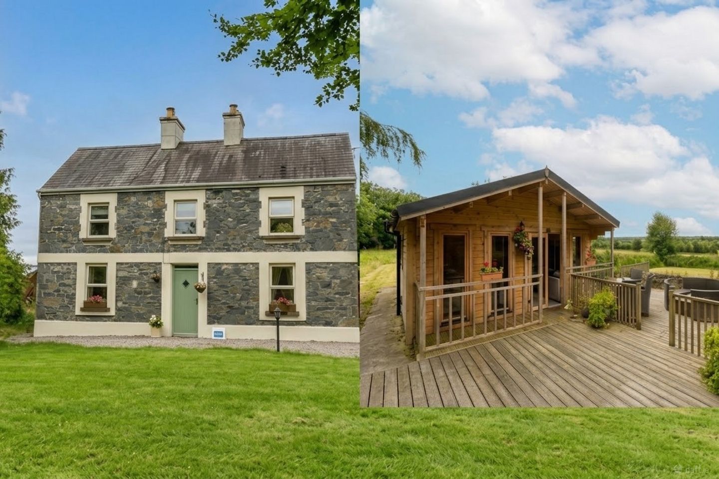 Two Houses on 1.4 acres      at Ervallagh, Ahascragh, Ballinasloe, Co. Galway, H53CD39