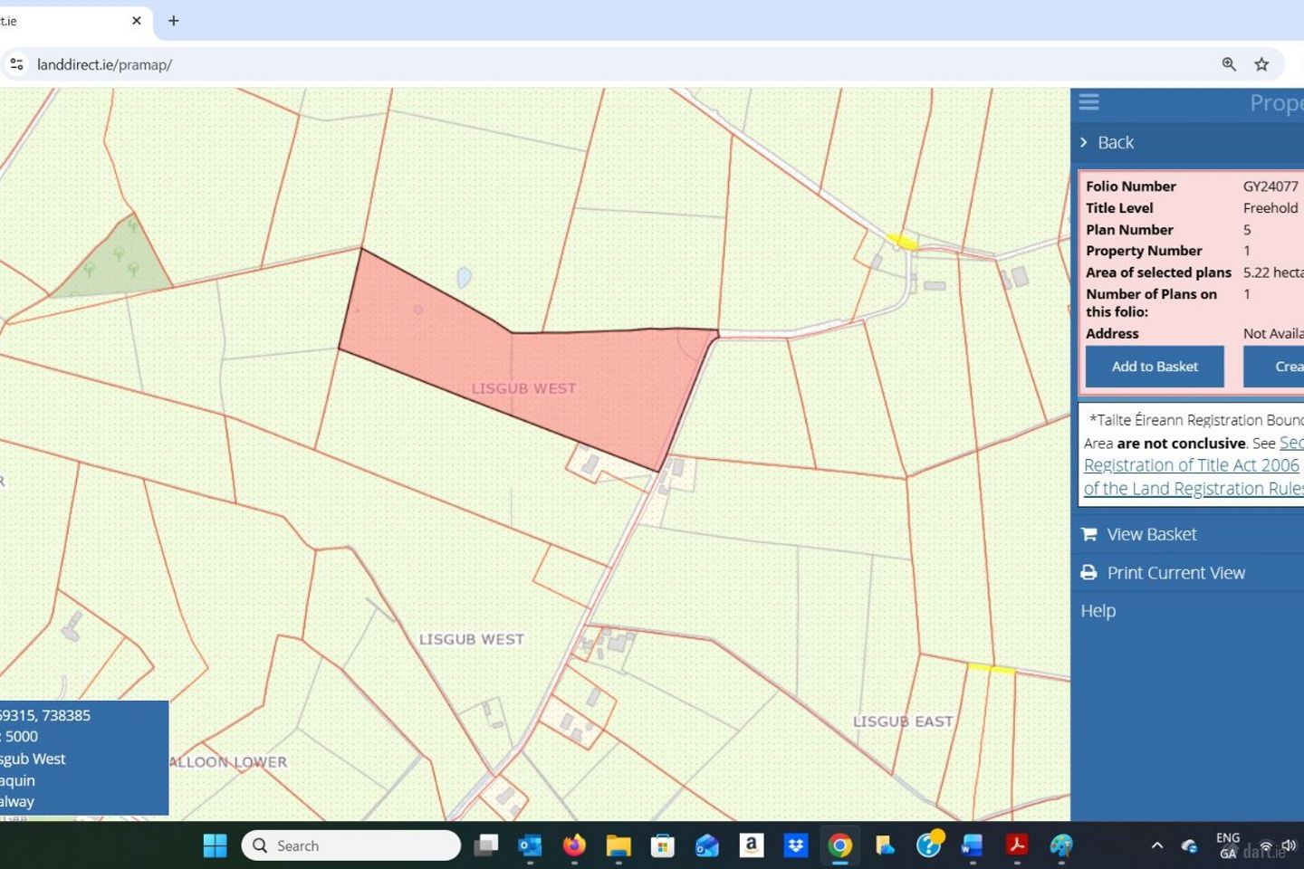 Lisgub, Ballinasloe, Co. Galway