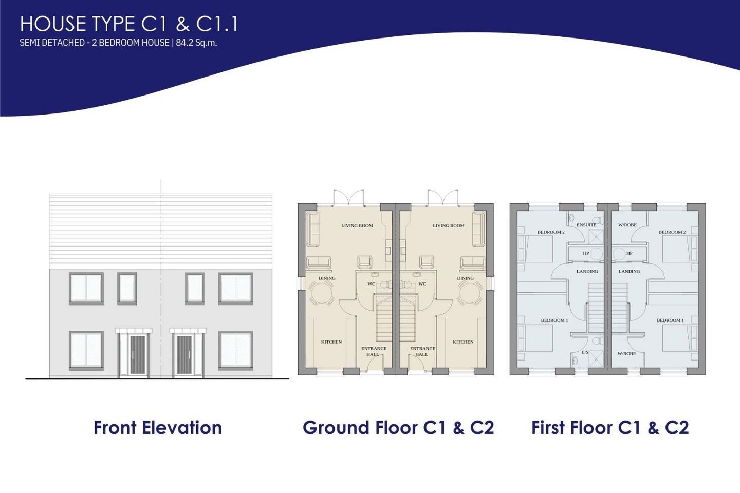 House Type C1/C1.1, Chapel Hill, Old Chapel, Bandon, Co. Cork