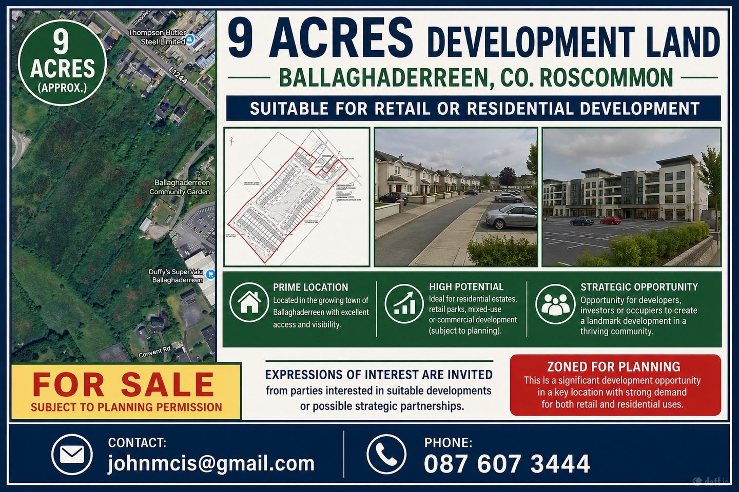 Charlestown Road, Ballaghaderreen, Ballagh, Co. Roscommon, F45V500