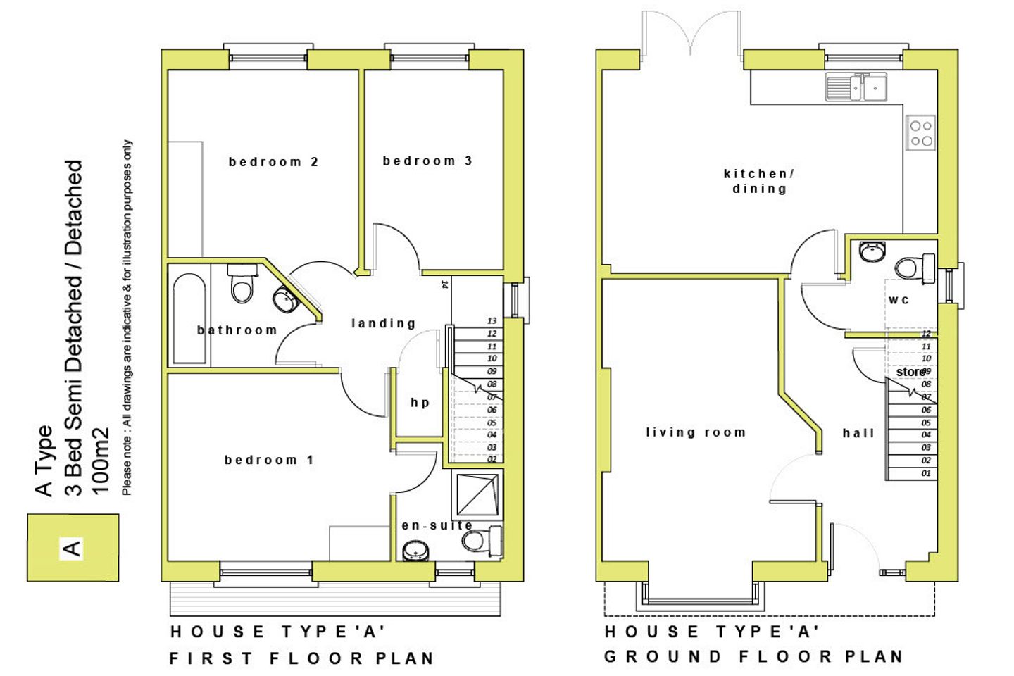 House Type A - detached, Woodbrook, Woodbrook, Gracedieu, Co. Waterford