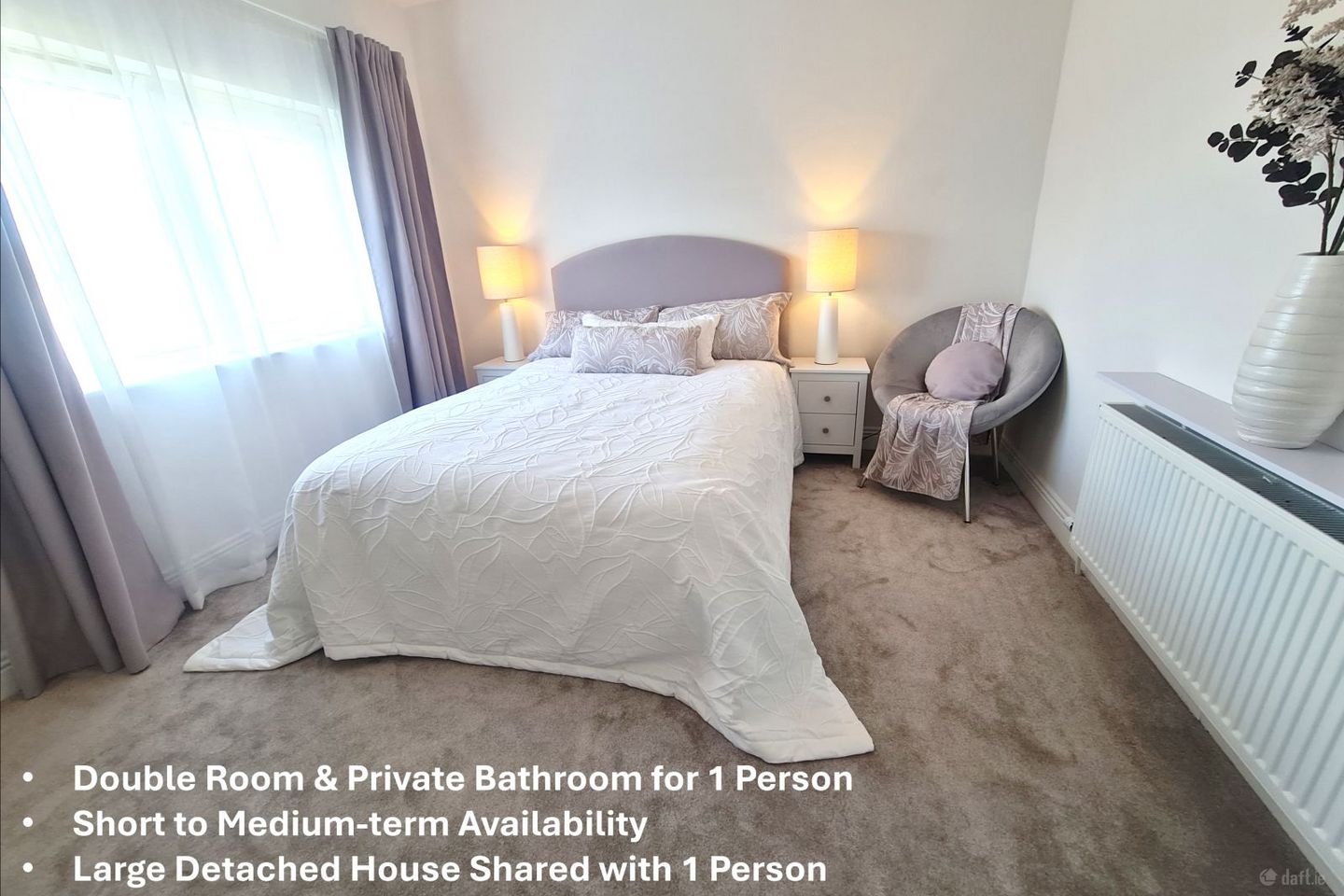 Large Double Room & Large Private Bathroom for short/medium term availability in Parkgate, Frankfield, Co. Cork