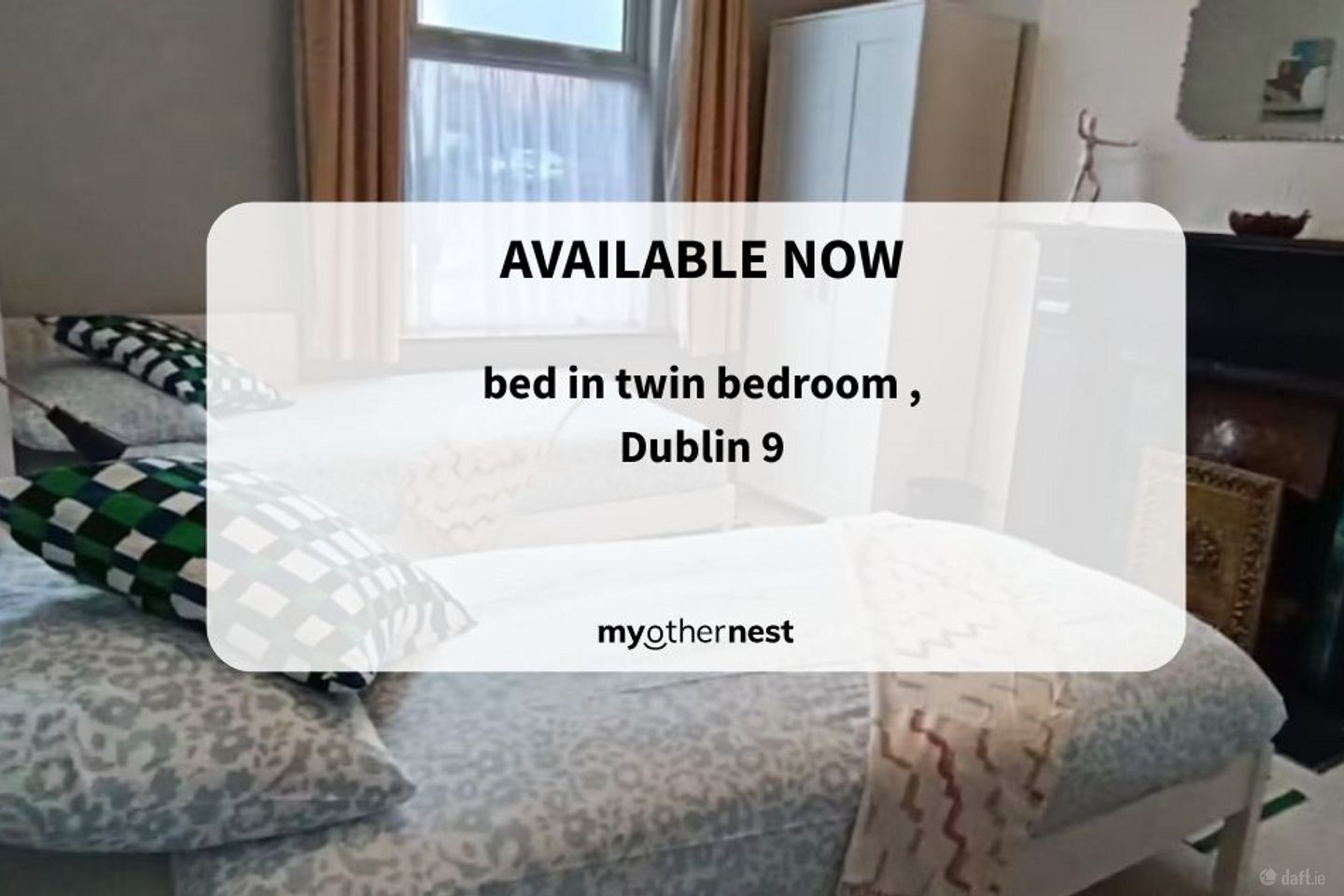 Twin Room, Glasnevin, Dublin 9. ID: 18.1., Glasnevin, Dublin 9