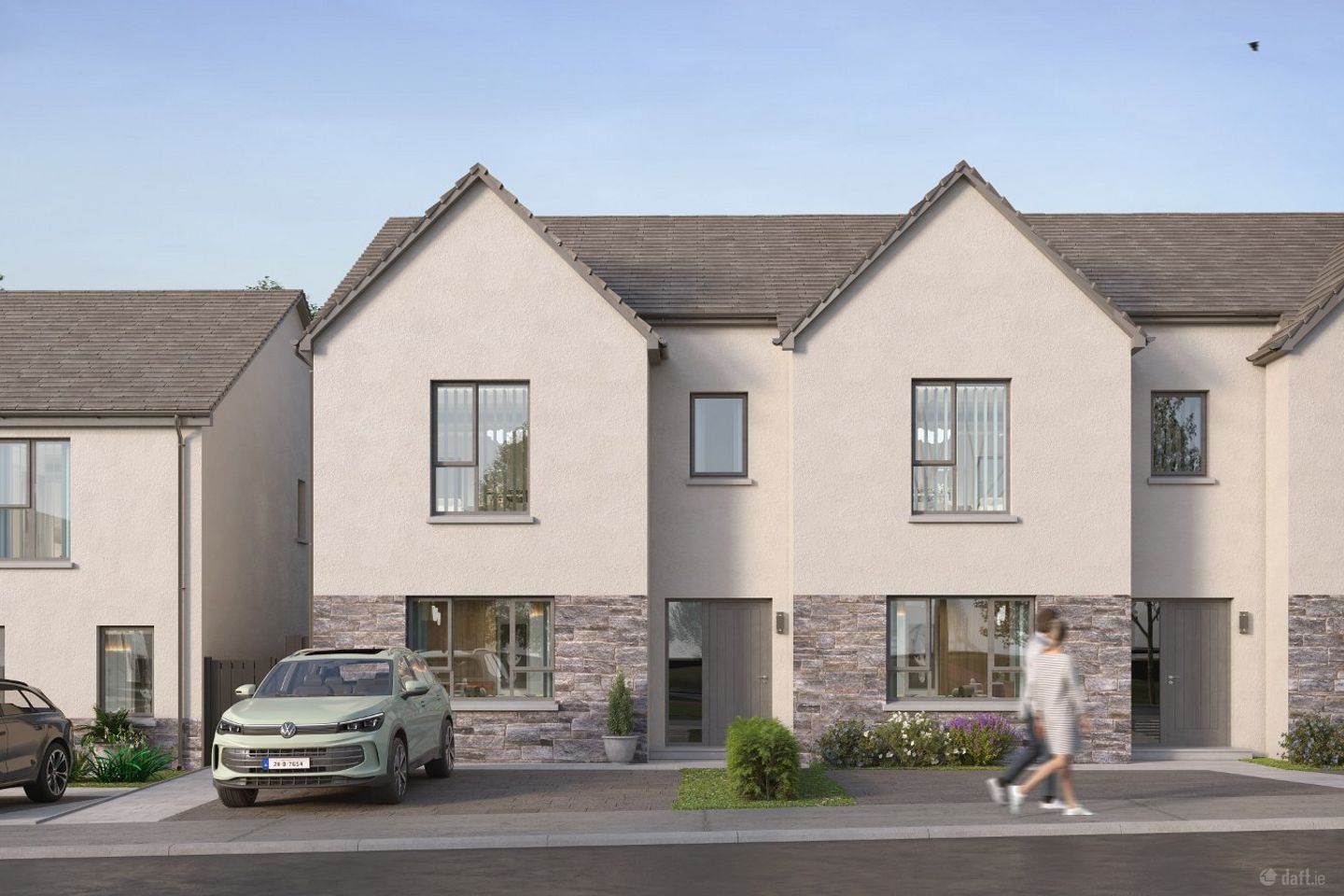 4 Bed Semi Detached House Type C/C1, Bun An Chnoic, Moycullen, Co. Galway