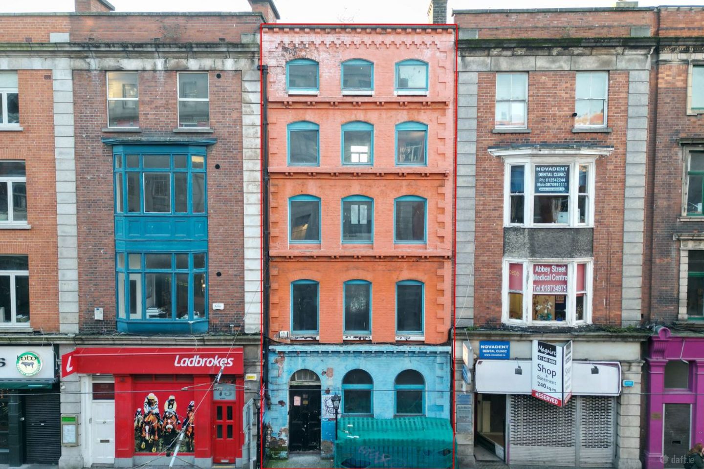 Entire building, Independent Basement Rear Access, Beside O'Connell St, 72 Abbey Street Middle, Dublin 1, D01RK65