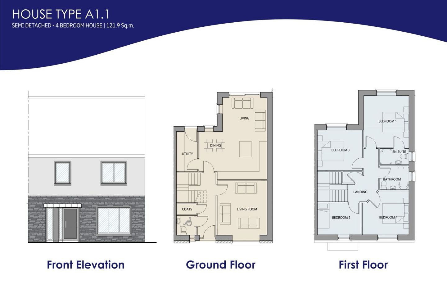 House Type A1/A1.1, Chapel Hill, Old Chapel, Bandon, Co. Cork