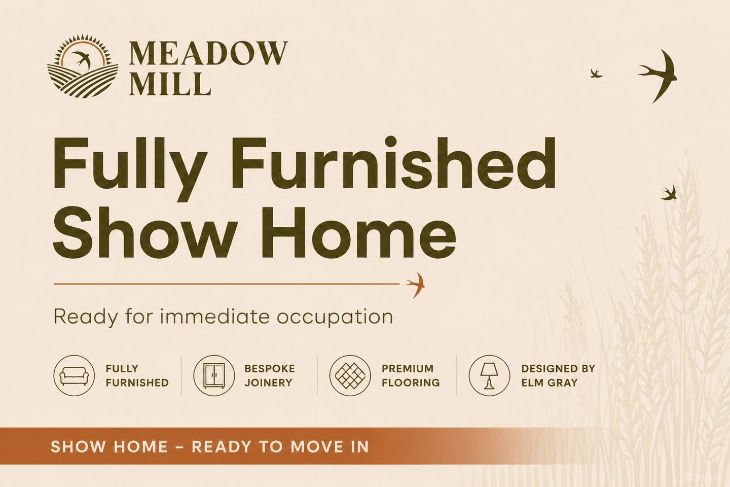 Showhouse - Type E, 3 Bedrooms, Meadow Mill, Athy, Co. Kildare