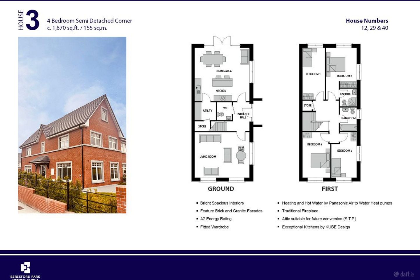 Type 3, Hora Homes, Moy Road, Summerhill, Co. Meath