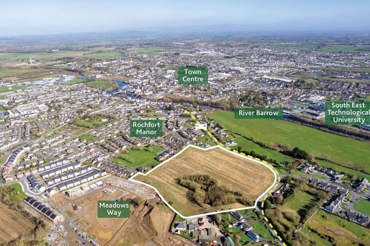 Approx. 14 Acres - F.P.P. For 131 Units, Crossneen, Carlow Town, Co. Carlow
