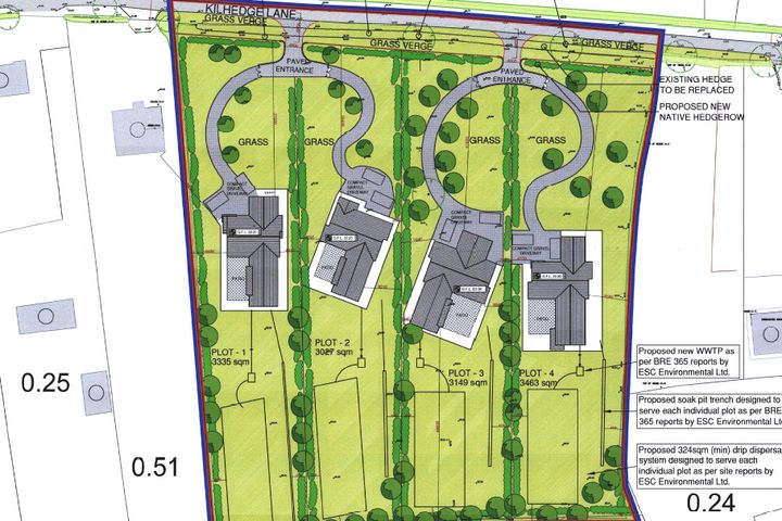4 Sites Along, Kilhedge Lane, Corduff, Lusk, Co. Dublin