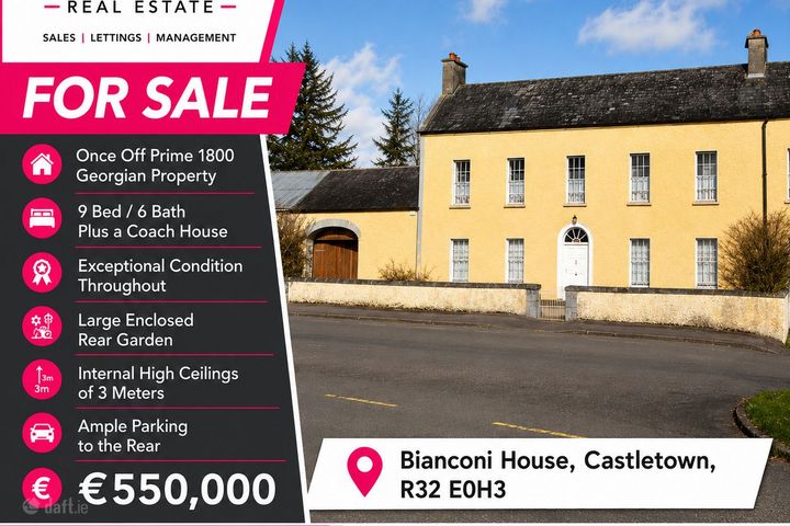 Bianconi House, Oldborris, Castletown, Pike of Rush Hall, Co. Laois, R32E0H3