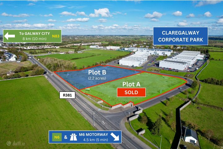 2.2 Acre Plot  B  at Claregalway Corporate Park, Claregalway, Co. Galway