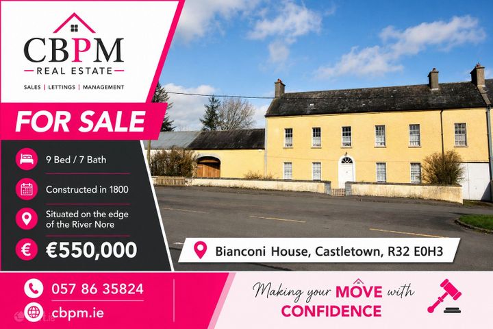 Bianconi House, Oldborris, Castletown, Pike of Rush Hall, Co. Laois, R32E0H3
