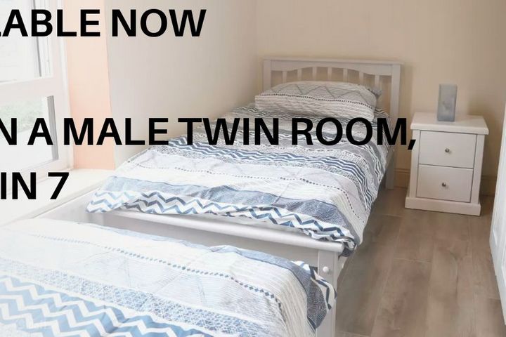 bed in male twin bedroom, Phibsborough,  Dublin 7, North Circular Road, Dublin 7