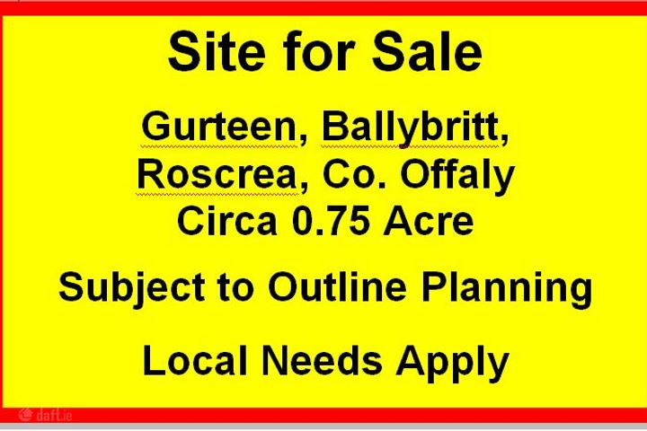 Gurteen, Ballybritt, Roscrea, Boheraphuca, Co. Offaly