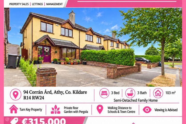94 Corrán Árd, Athy, Co. Kildare, R14RW24