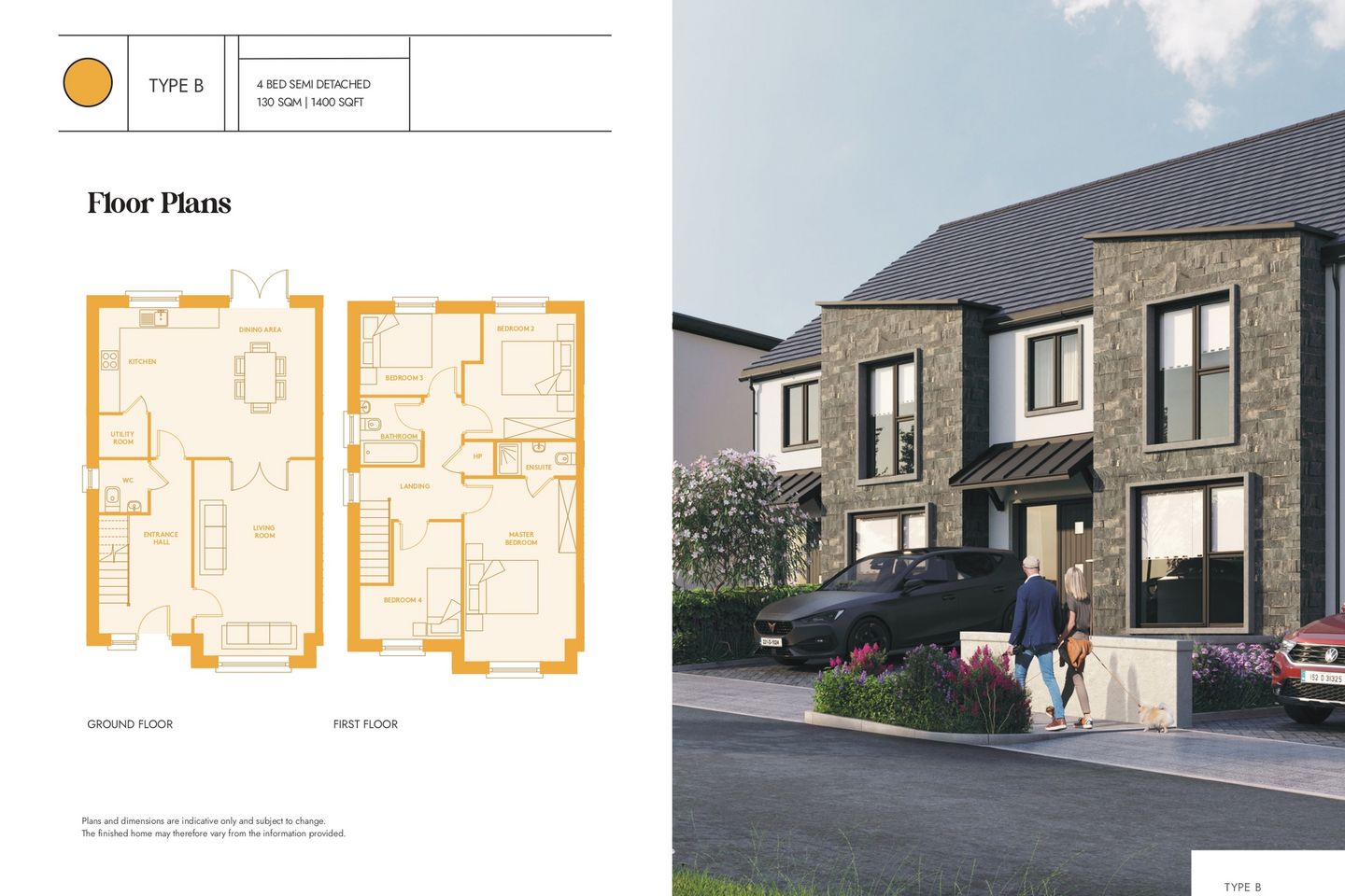 House Type B , The Paddocks, Coolcotts, Wexford Town, Co. Wexford