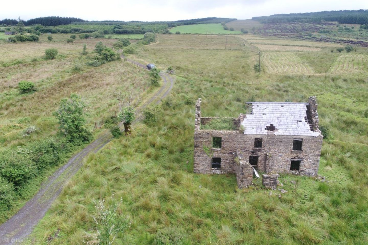 Two Storey and Cottage with Stream, Geevagh, Co. Sligo