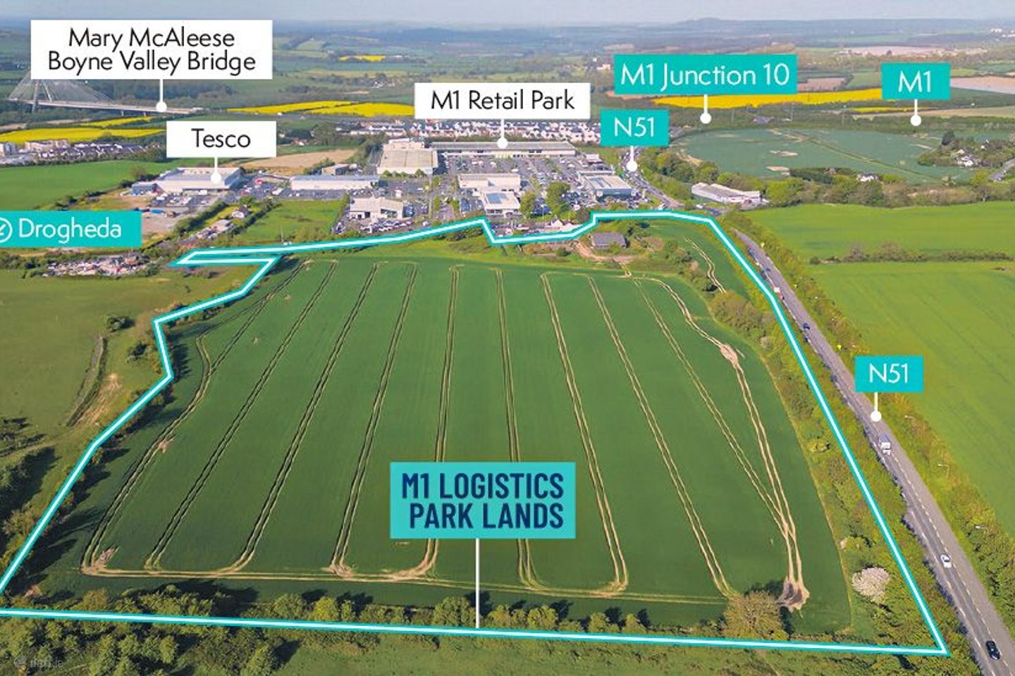 M1 Logistics Park Lands, Mell, Drogheda. Co. Louth, Drogheda, Co. Louth