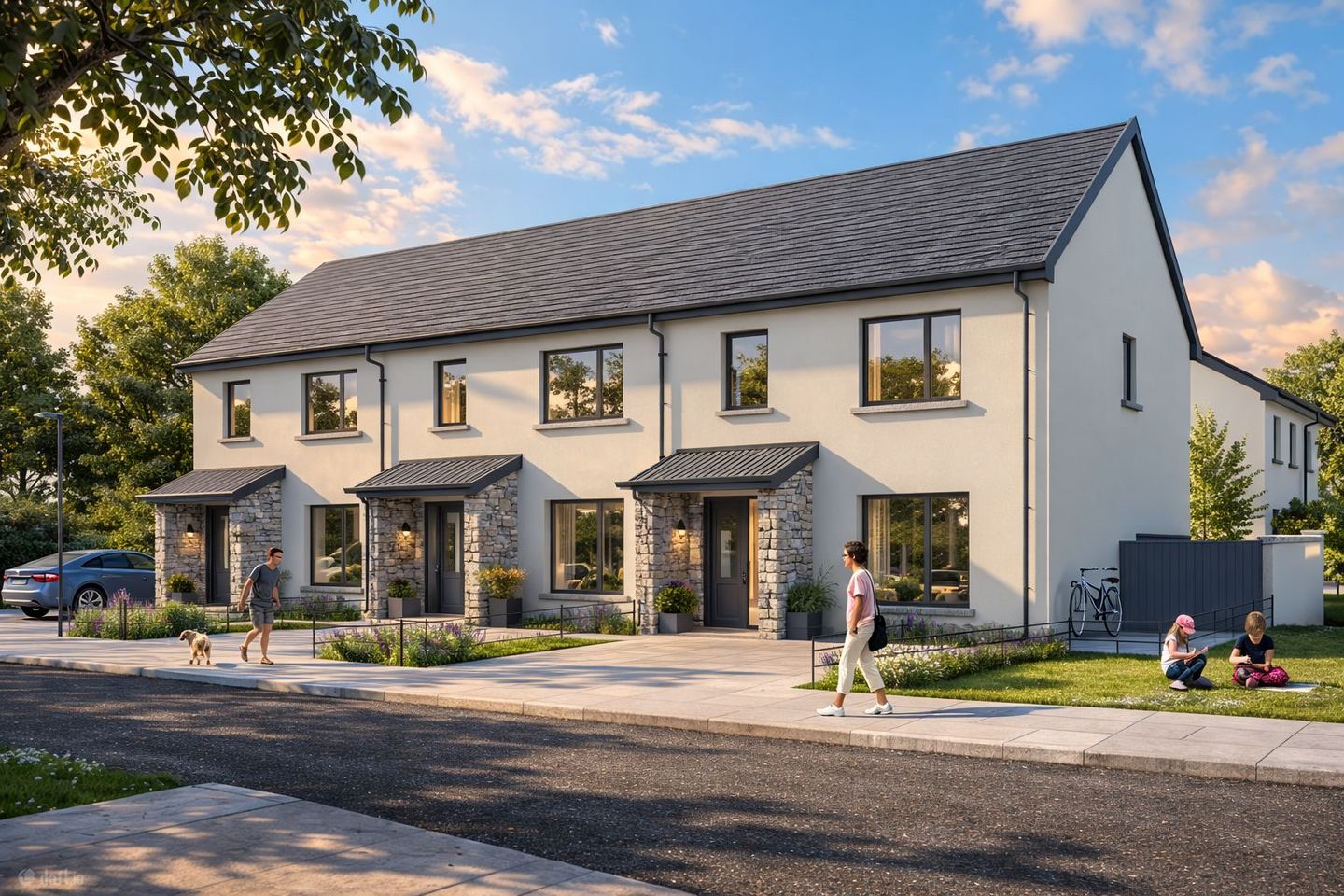 House Type 3B - 3 Bedroom End of Terrace House, Derrybeg Avenue, Mountrath, Co. Laois