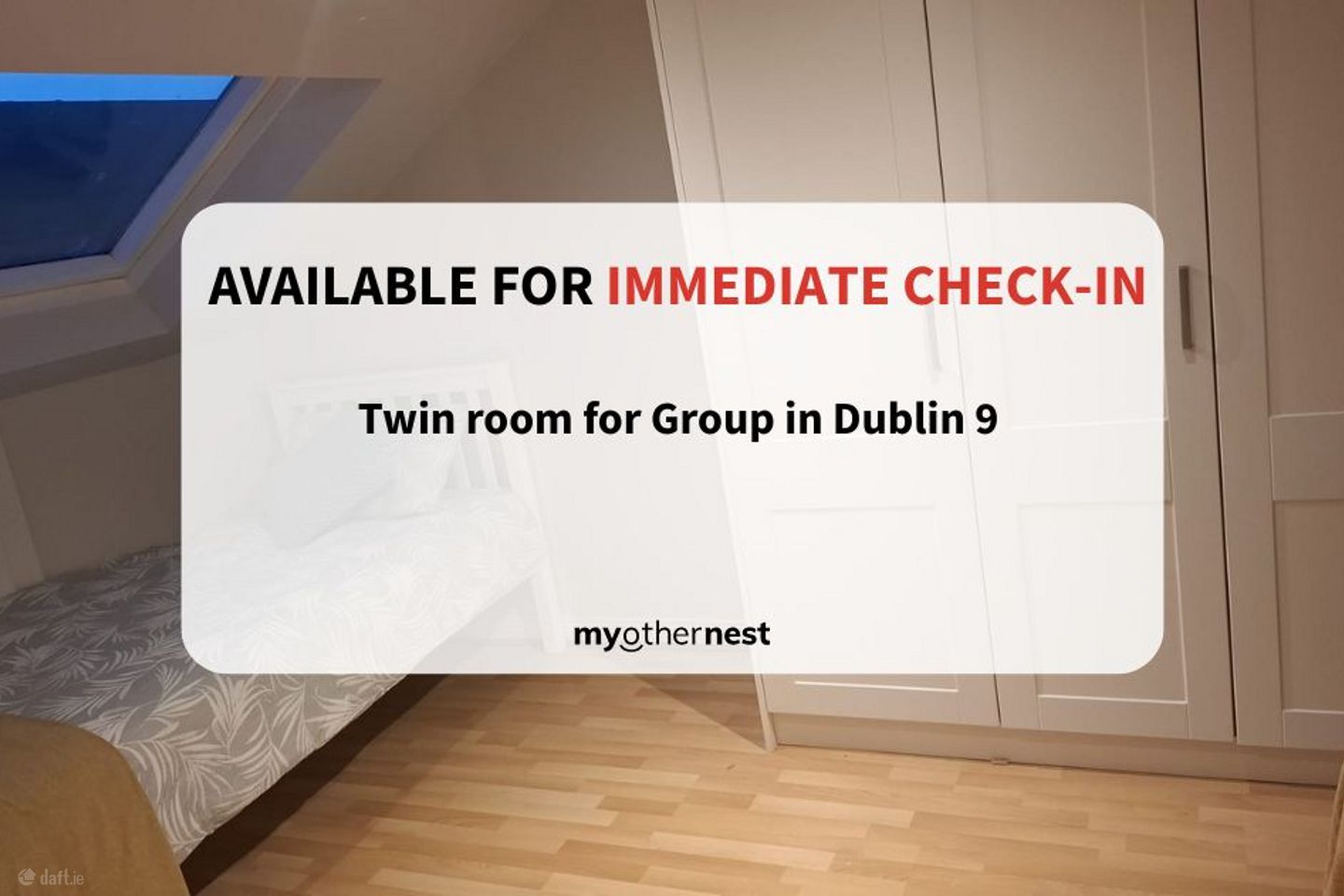 Moving with your Friend? Twin Room Available Now in Drumcondra, Dublin 9., Drumcondra, Dublin 9