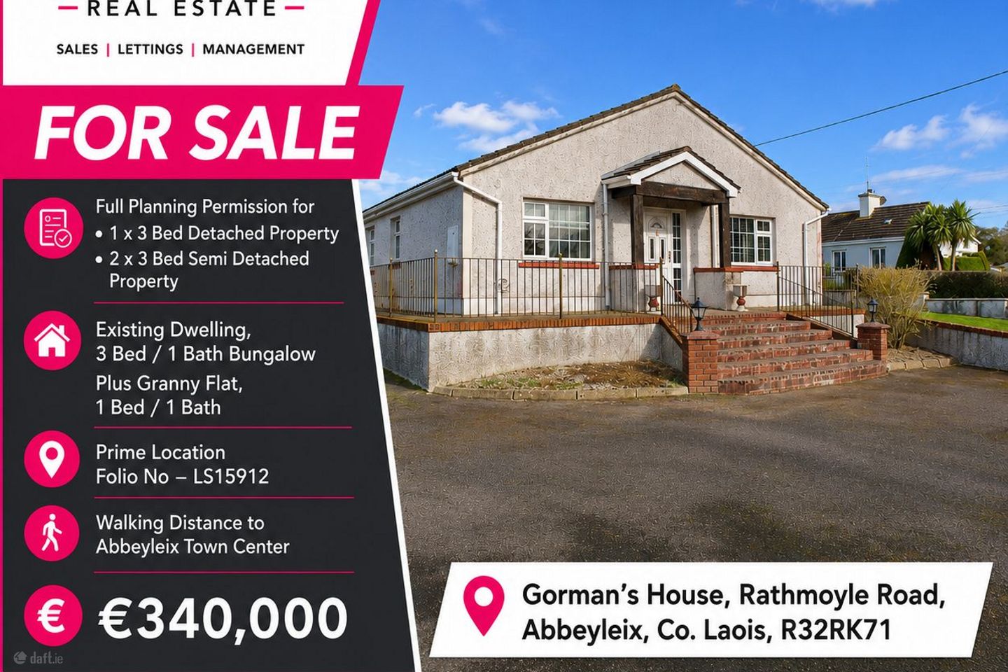Gorman'S House, Rathmoyle Road, Abbeyleix, Abbeyleix, Co. Laois, R32RK71