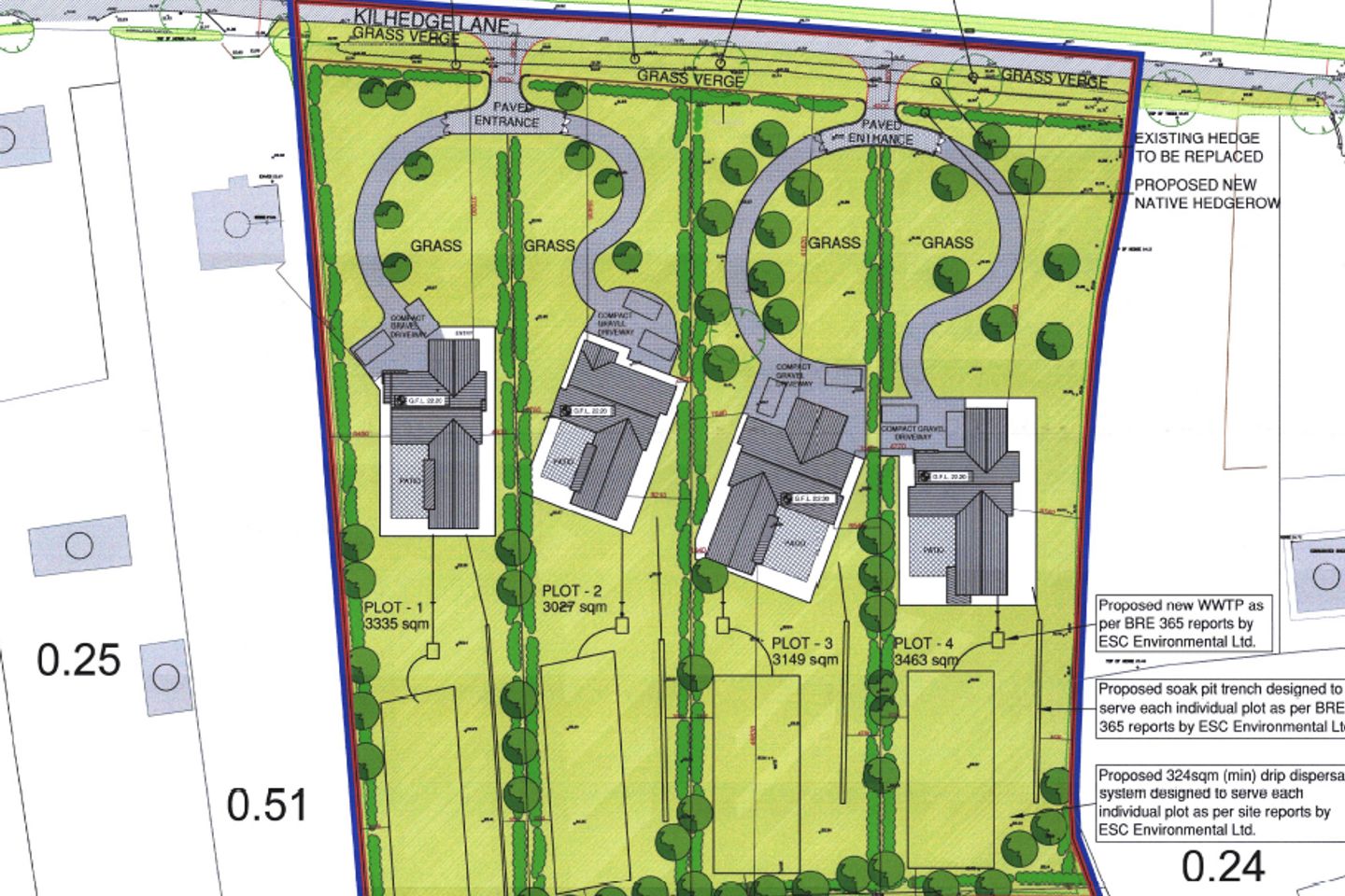 4 Sites Along, Kilhedge Lane, Corduff, Lusk, Co. Dublin