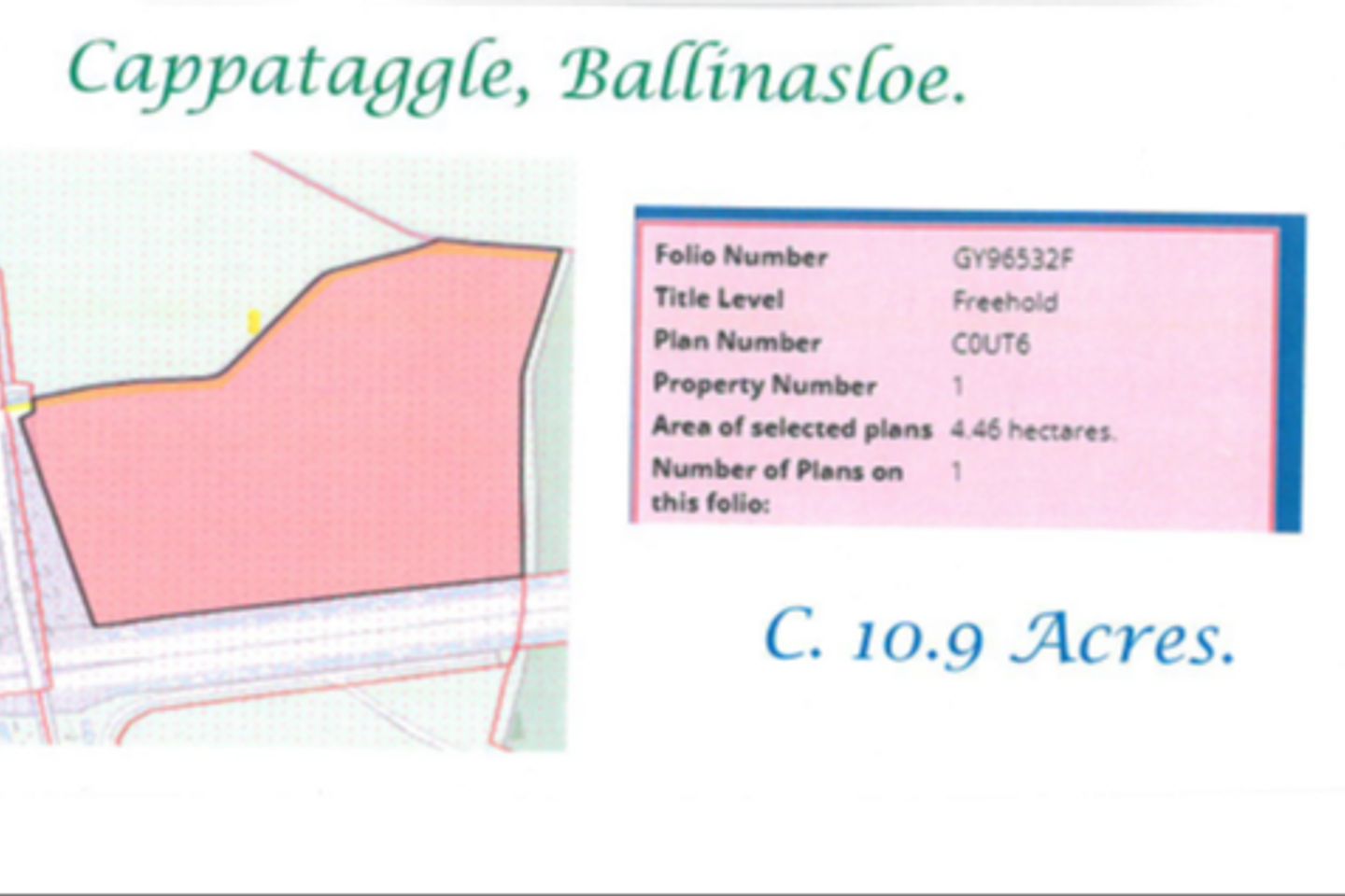 Cappataggle, Ballinasloe, Co. Galway