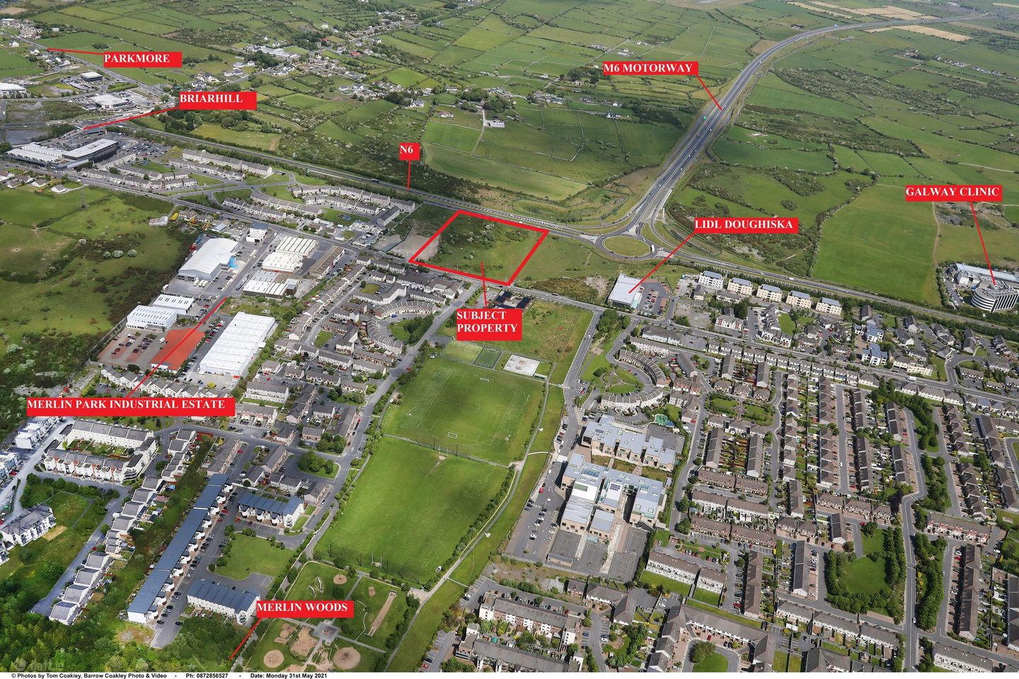 Approx. 4.2 acres of Residential Zoned Land at, Doughiska, Co. Galway