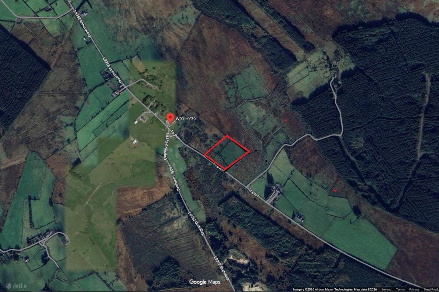 C. 4 Acre Agricultral Land At, Togher, Valleymount, Co. Wicklow