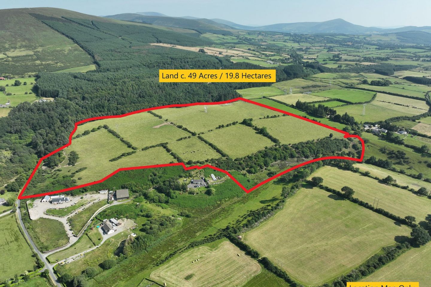 Land c. 49 Acres - 19.82 HA., Mullycagh Upper, Donard, Co. Wicklow