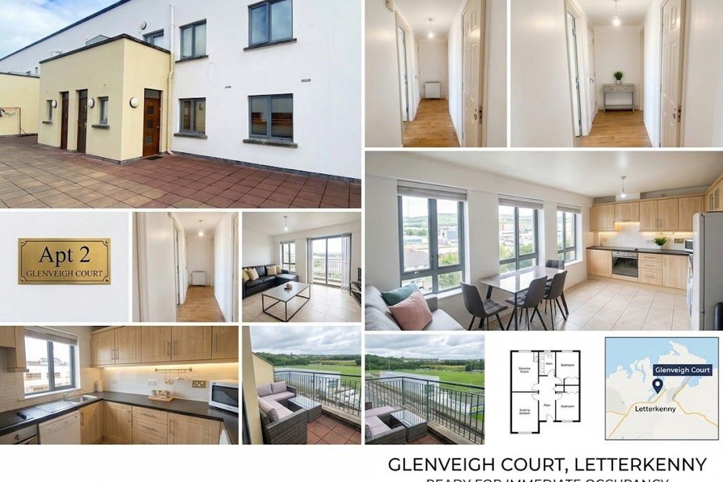 Apartment 2, Glenveagh Court, Letterkenny, Co. Donegal, F92T864