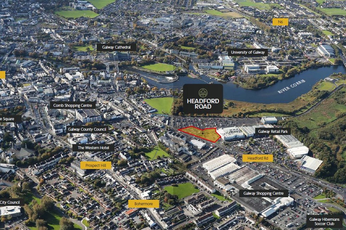 1.06 Acre Dev Site with full PP, Headford Road, Headford Road, Co. Galway